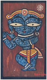 Lot 1 Krishna by Jamini Roy